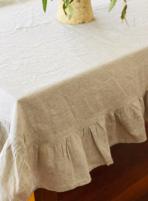 Ruffle Edged Tablecloth